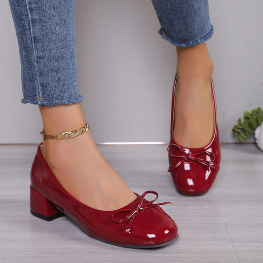 Women's Velvet Platform Heels